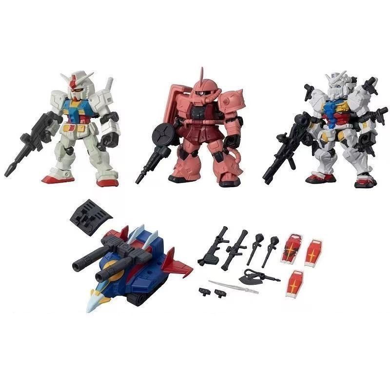 Hàng sẵn có Bandai Gashapon Gundam MSE30 Bullet G Fighter Gundam Red Zha Ancient Yuanzu White Gundam