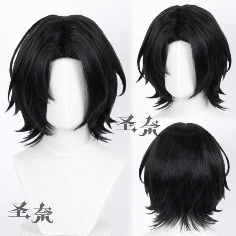 Feitan Potoo Cosplay Tóc Giả Hunter X Hunter Ngắn Đen Xanh Chịu Nhiệt Tổng Hợp Tóc