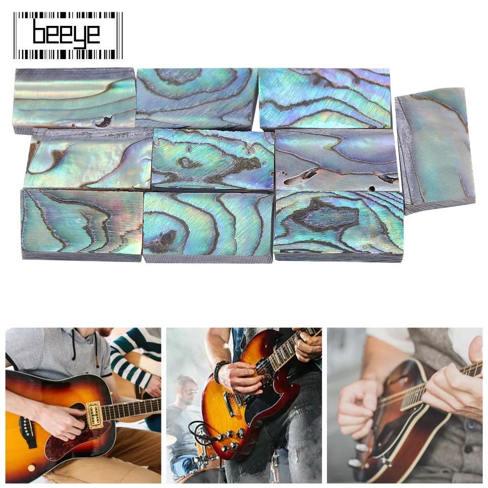 BEEYE ​10 Cái ​Chất liệu đàn Guitar Inlay​, ​Mẫu tờ ​Guitar Fretboard Decoratio Vỏ bào ngư Inlay​, V