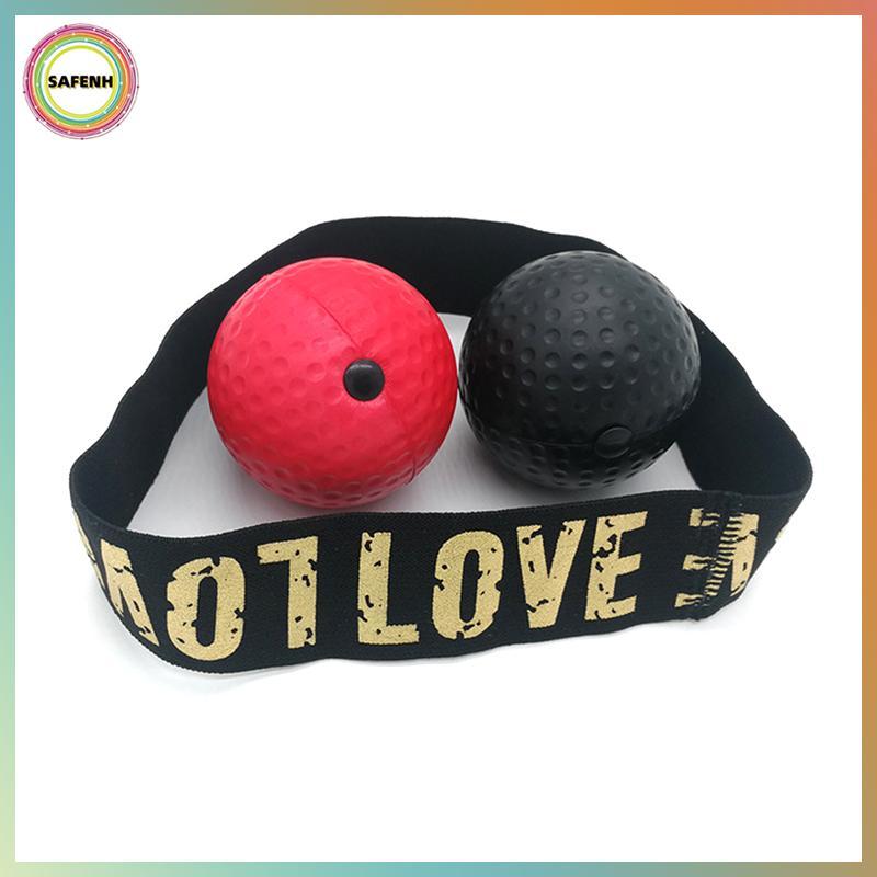 SAFENH Boxing Speed Ball Head-mounted PU Punch Ball MMA Sanda Training Hand Eye Reaction Gym Sandbag
