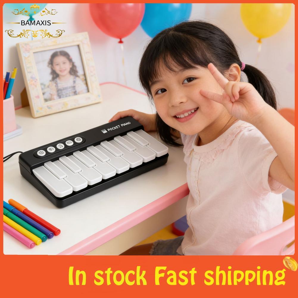 Bamaxis Đàn piano mini bamaxis Wisoqu với ánh sáng chuyển màu đầy màu sắc Đèn 7 màu Âm thanh đa nhạc
