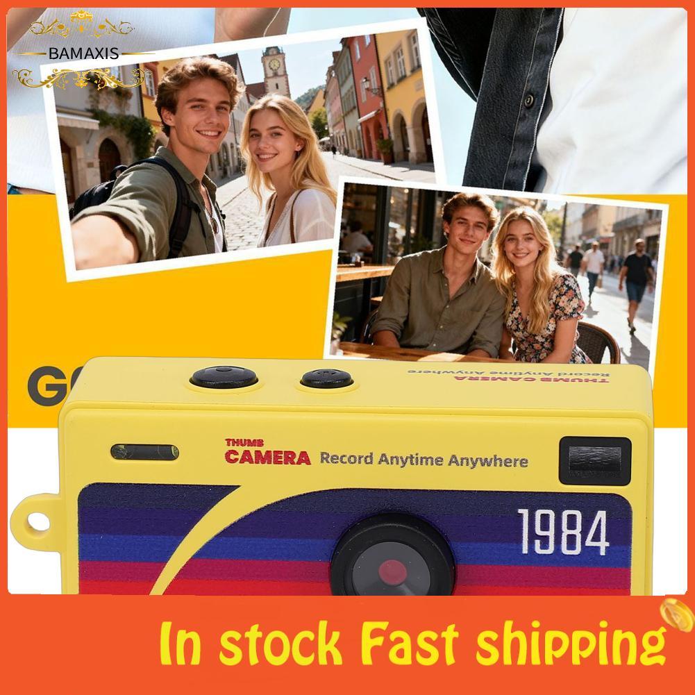 Bamaxis Akozon Móc Khóa Camera 1080P HD Đầu Ghi Hình Retro Ngón Tay Cái Với Màn Hình TFT 0.96 Inch P