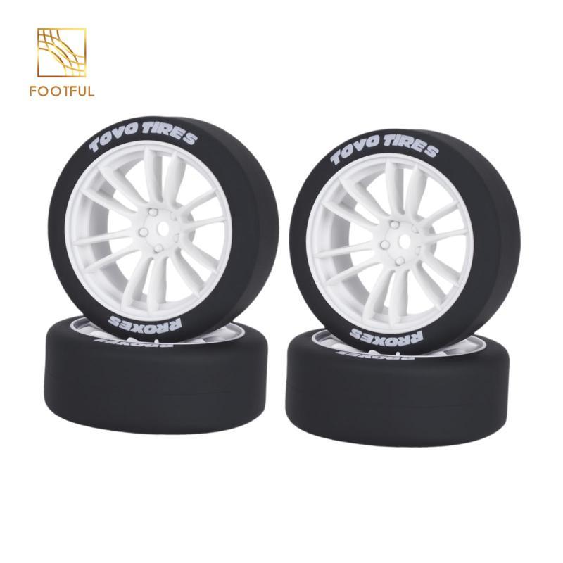 4x RC Car Drift Lốp Nam Một Phần Phụ Kiện Thay Thế Nhẹ RC Drift Lốp