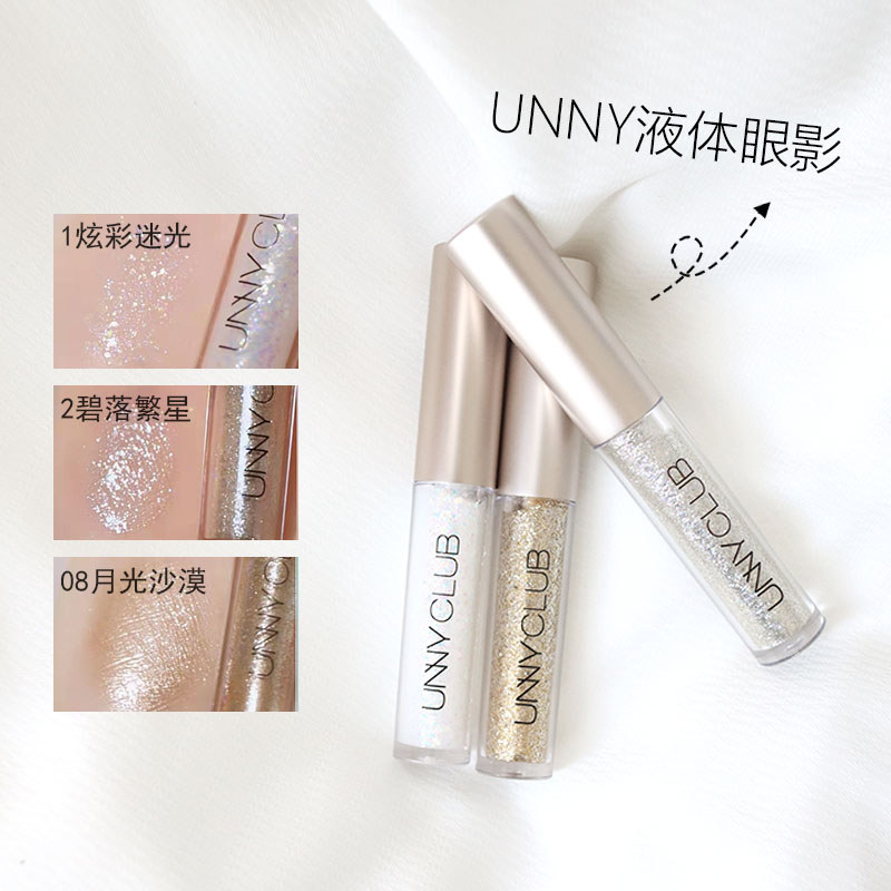 Unny Liquid Eyeshadow Monochrome Eyeshadow 01 One Drop Tears Fine Flashing Modified Chống Thấm Nước 
