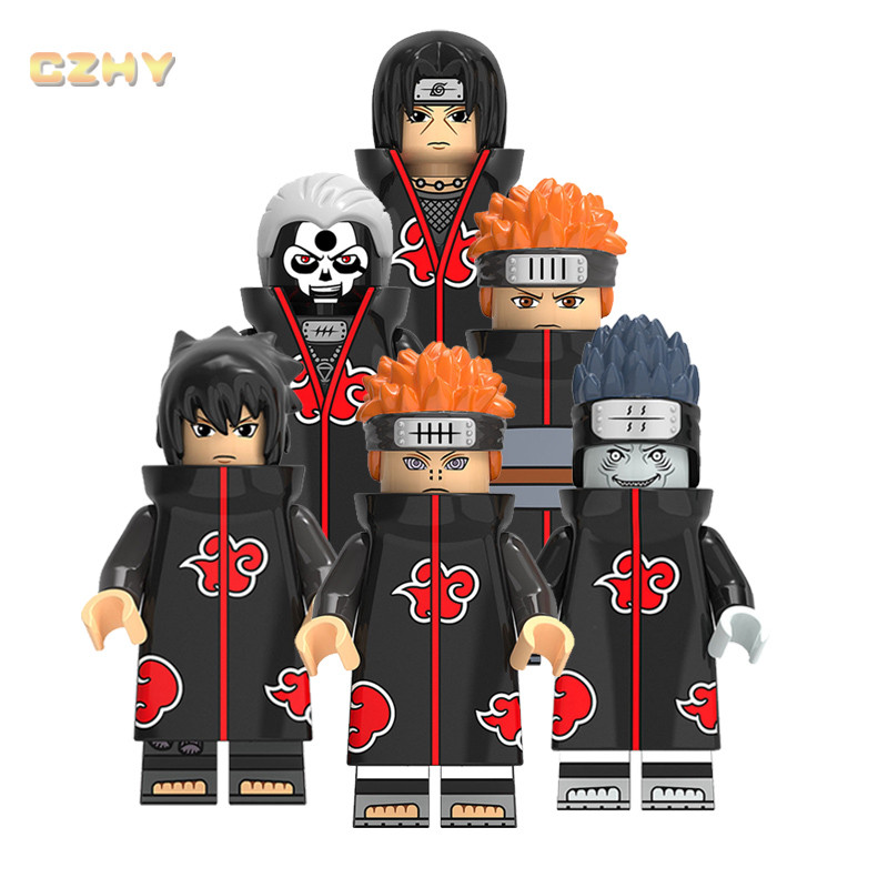 Narutoes Hoạt Hình Nhật Bản Hokage Akatsuki Áo Choàng Trang Phục Khối Xây Dựng Đồ Chơi Trẻ Em Quà Tặ