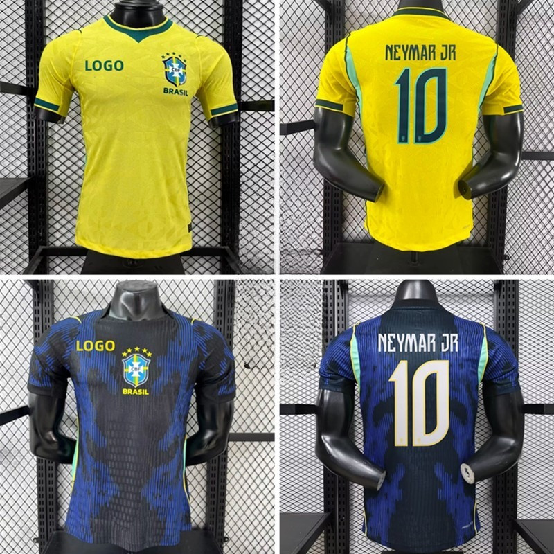 Phiên bản cầu thủ 2026 Brazil Neymar Home Away Áo thun nam Jersey