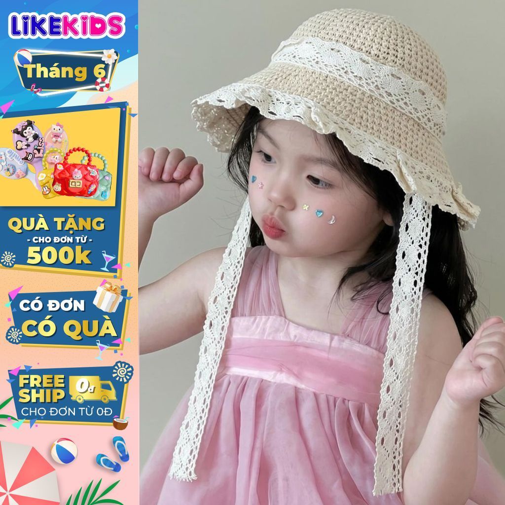 MŨ cho bé gái kiểu dáng dễ thương LikeKids