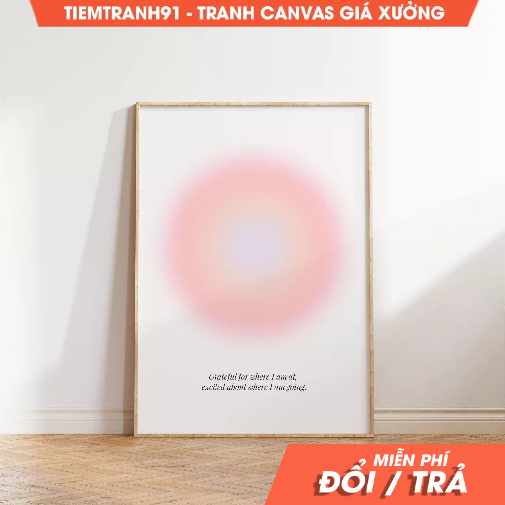 Tranh treo tường, Aura Poster, Spiritual Wall Art, Gradient, Angel Numbers, Affirmation Wall Art. (1