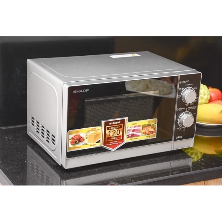 Lò vi sóng có nướng Sharp R-G222VN-S 20 lít (xả kho giá rẻ, bảo hành chính hãng 1 năm)