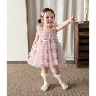 Zheli Kids| Váy công chúa bé gái tầng ren cao cấp – siêu xinh, siêu yêu