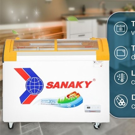 Tủ Đông Sanaky 280 lít VH-3899KB - Việt Nam (Bản viền vàng) Điện Máy KHO RẺ