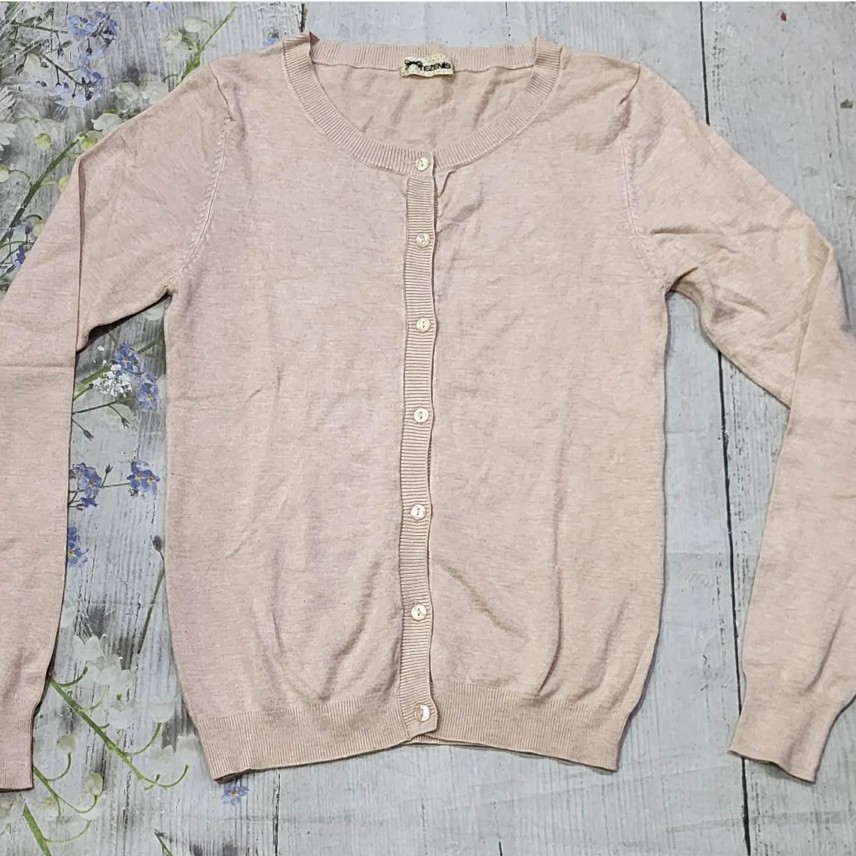 áo khoác len cardigan nữ tezenis hàng xịn 100% ko tag giấy size S euro khoảng 40-50kg