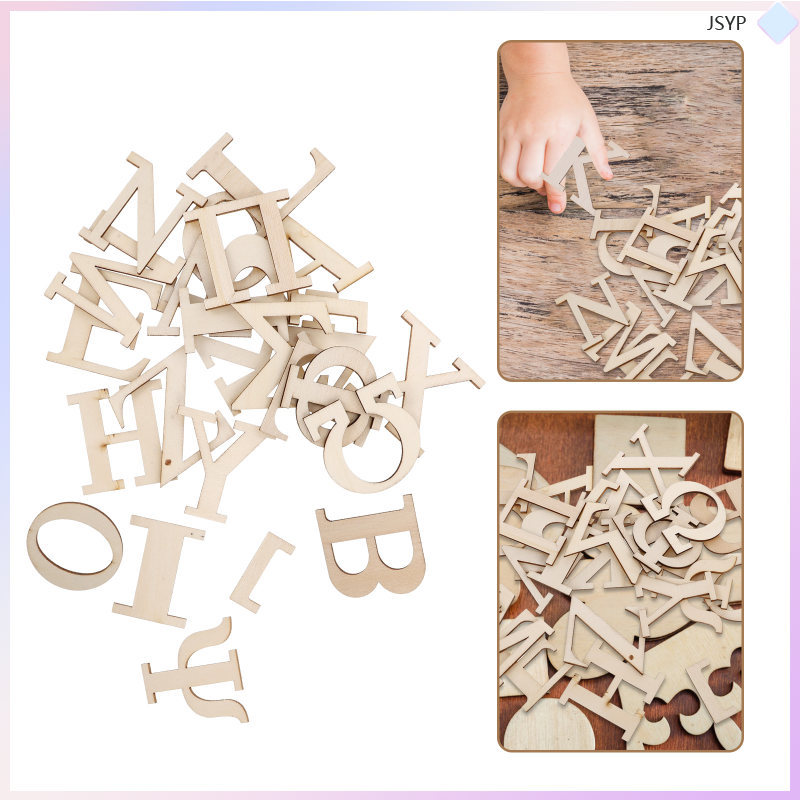 24 Chiếc Bảng Chữ Cái Bộ Chữ Cái Chưa Hoàn Thành Gỗ Chữ Cái Trang Trí Cho Đánh vần Học Tranh Thủ Côn