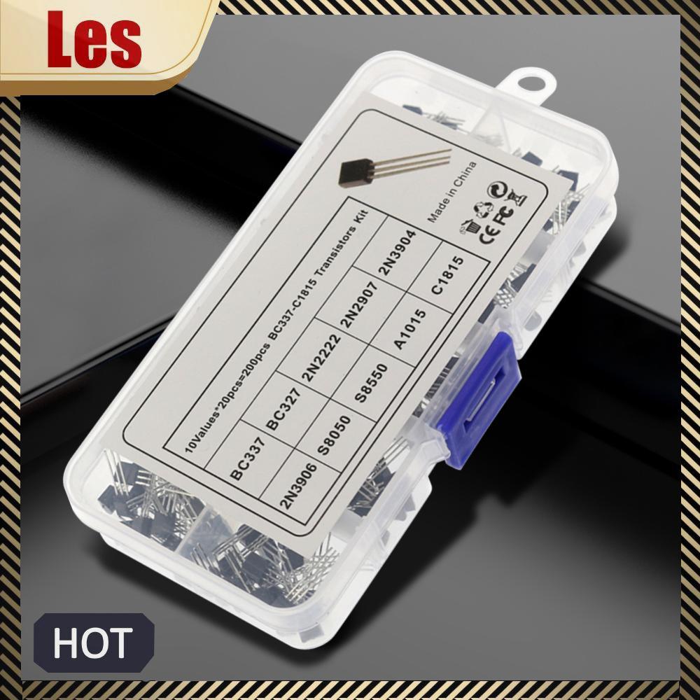 200 Chiếc Transistor Bộ 10 Giá Trị TO-92 PNP NPN 2N222 2N2907 2N3904 A1015 C1815