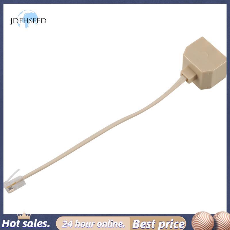 [jdfhsffd] Bộ chuyển đổi bộ chia bộ lọc Jack RJ11 Male Line sang RJ11 Double RJ11 Female