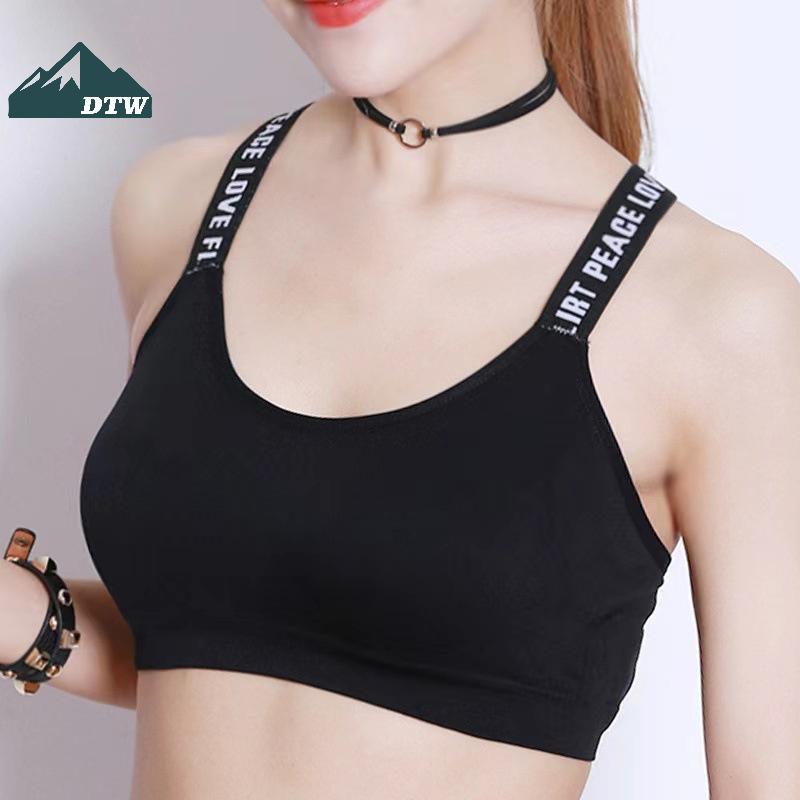 DTW Nữ Gợi Cảm Áo Ngực Thể Thao Áo Cho Tập Gym Top Tập Yoga Nữ Pad Thể Thao Áo Vest Xe Tăng Áo Thể T