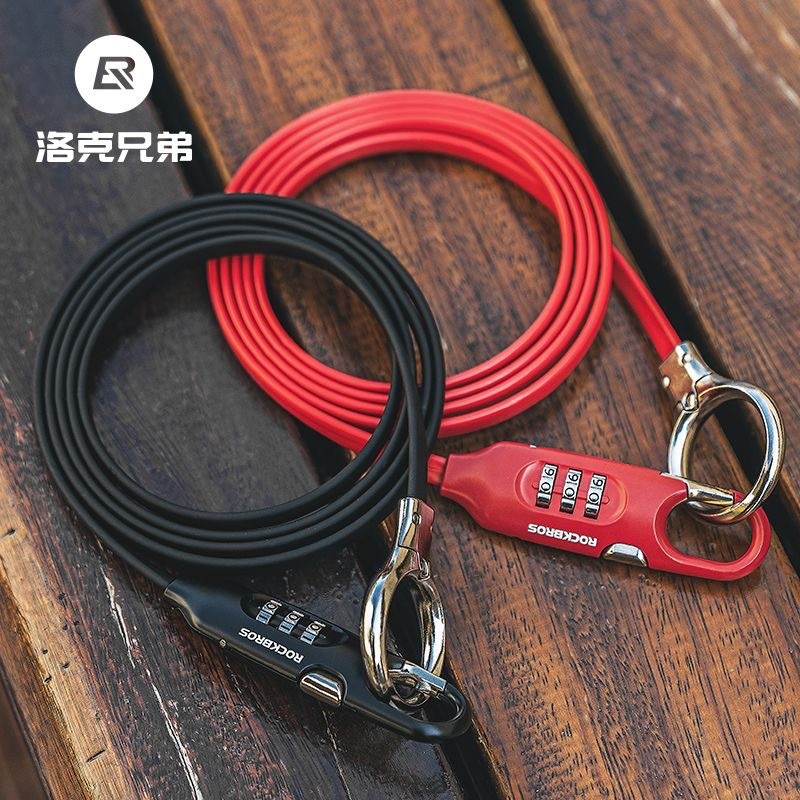 New Product~Rock Brothers bicycle lock, motorcycle helmet lock, portable steel cable mountain and ro