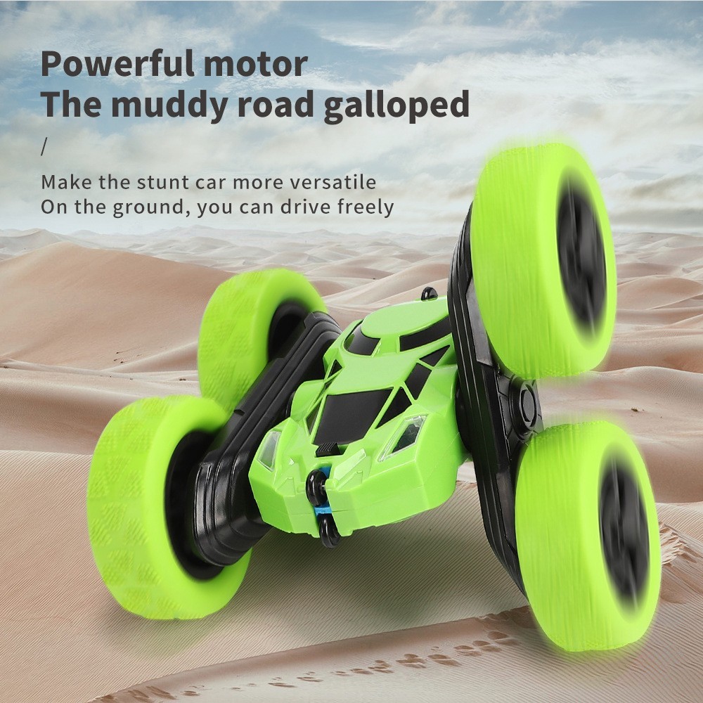 New Product~Double-sided stunt car high speed360360-degree rotating and rolling car with lights, chi