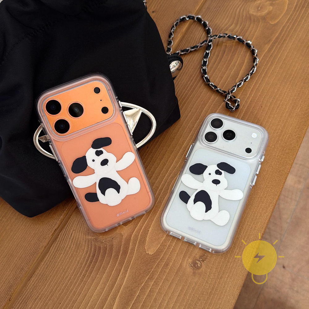 Phone Case For iPhone 17 Pro Max 16 15 14 13 TPU Transparent Dog Air Bag Air Bag Aesthetic Korean Cu