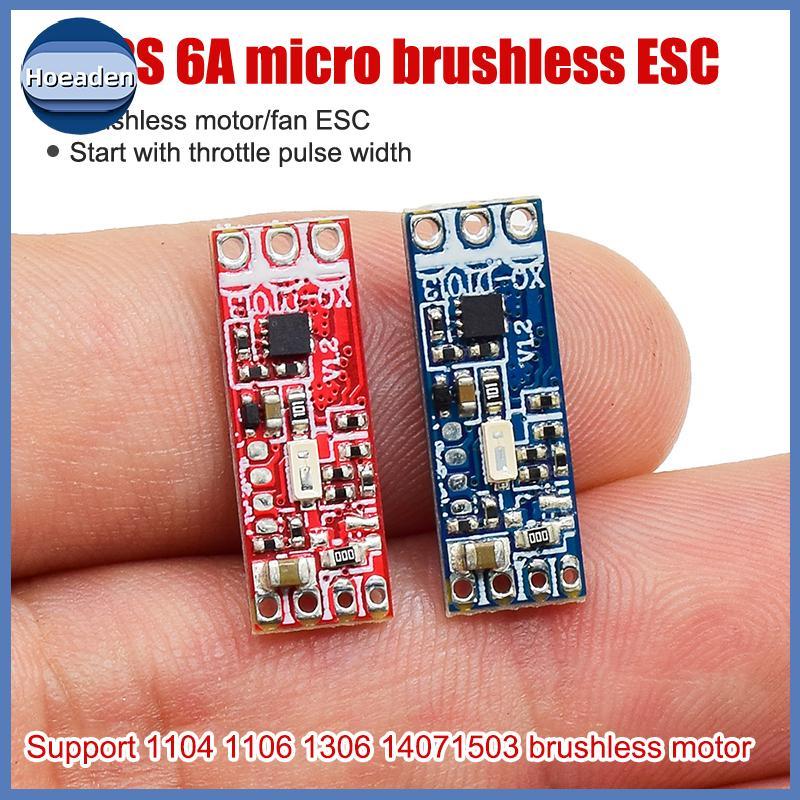 Hoeaden 1S-2S 6A Micro Brushless Motor Driver Board Ổ đĩa điều chỉnh điện cho 1104 1106 1306 1407 15