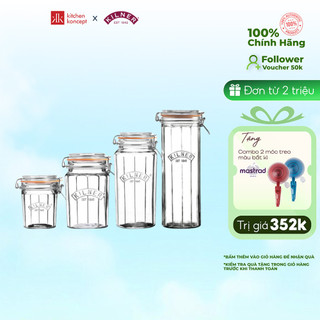 Hũ thủy tinh vát cạnh kilner- 0.45l/ 0.95l/ 1.8l/ 2.2l