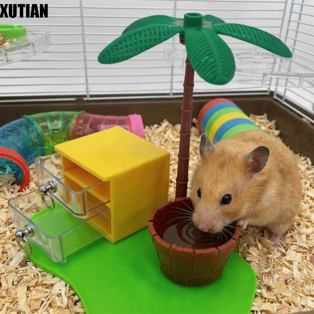 Hộp đựng thức ăn cho chuột hamster XUTIAN, Đồ chơi xếp hình Đồ chơi tìm kiếm thức ăn cho chuột hamst