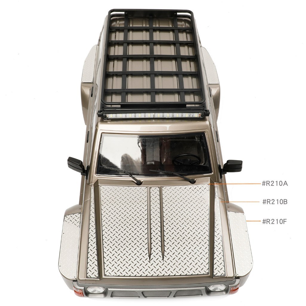 RCDream Mô Phỏng Hood Tấm Chống Trơn Trượt Cho 1 / 10 YIKONG YK4107 RC Mô Hình Xe Bánh Xích Nâng Cấp