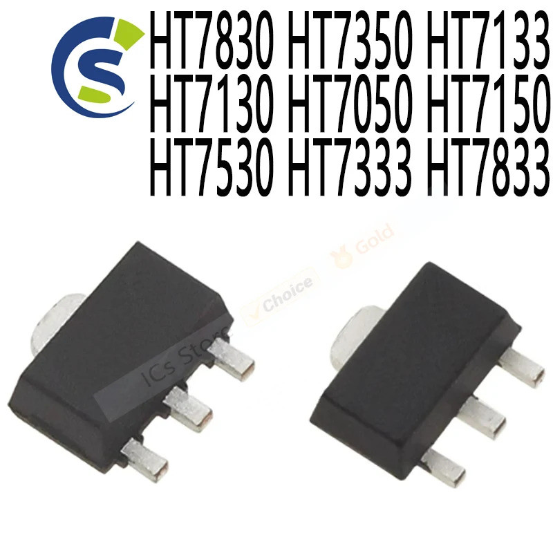 5 CHIẾC HT753-1HT7533A-1 HT7533-1753-1 HT7550-1 SOT89 Điện LDO HT7830 HT7350 HT7133 HT7130 HT7050 HT