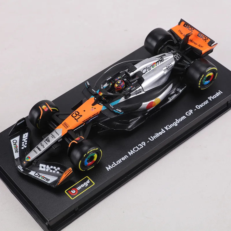 Burago 1/64 McLaren MCL39 UK F1 2025 Hợp Kim Diecast Xe Mô Hình Đồ Chơi Quà Tặng Sinh Nhật