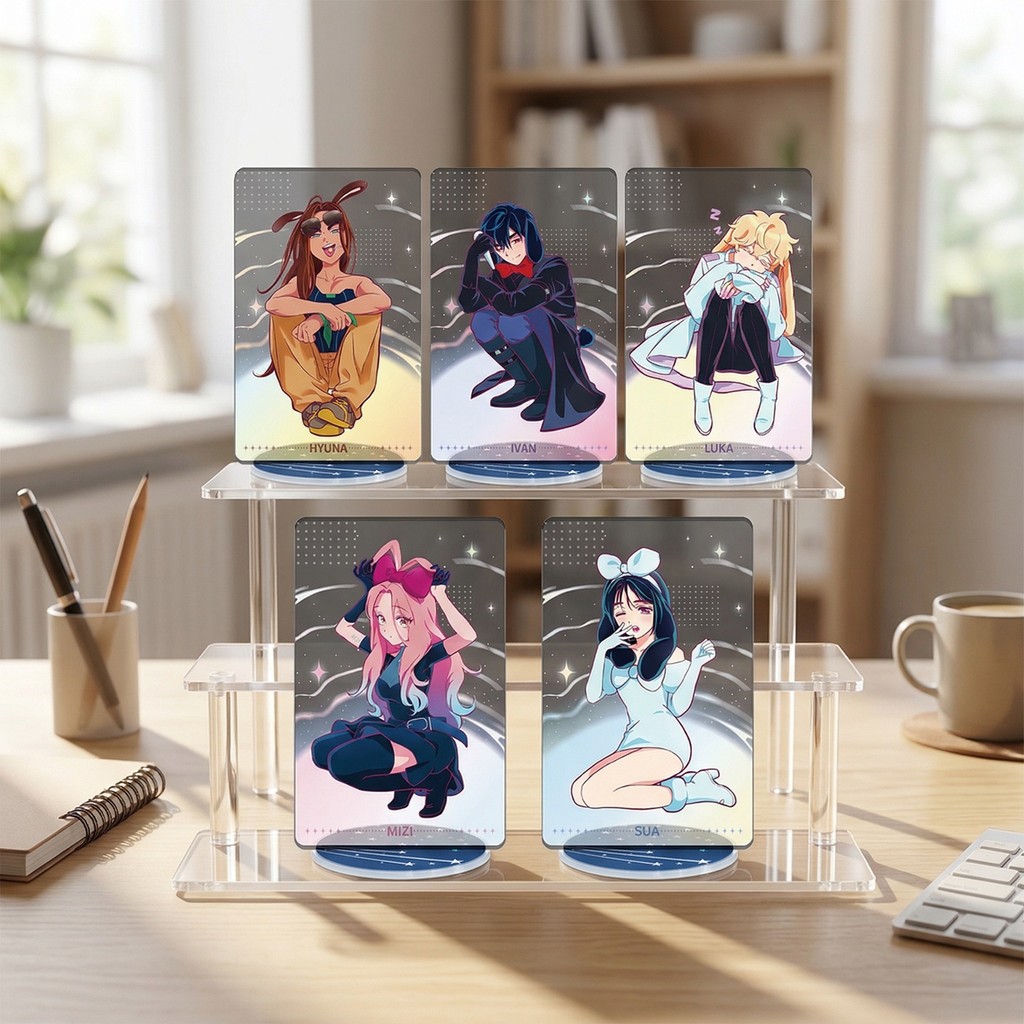 [Hàng có sẵn] ALIEN STAGE ALIEN STAGE ALIEN STAGE ALIEN STAGE Anime Hàng hóa Cửa sổ màu Acrylic Đế i