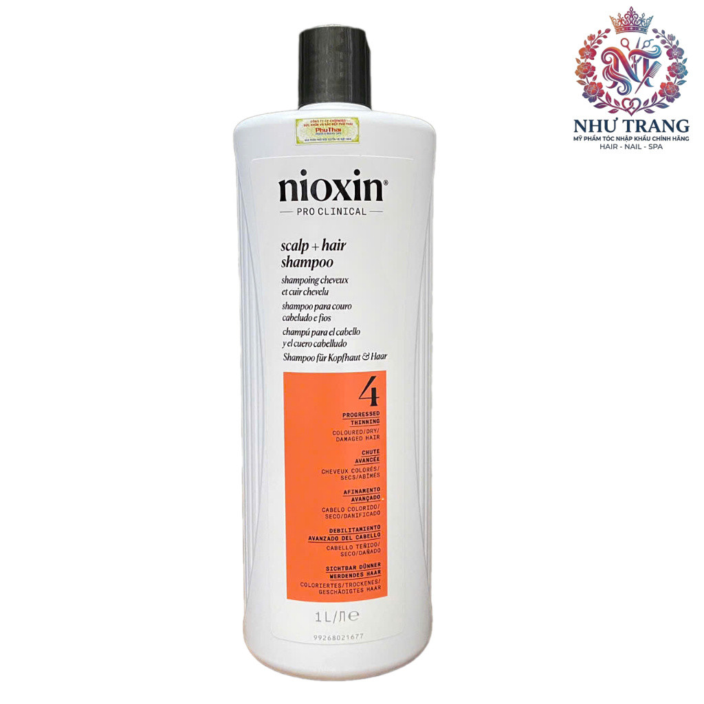 Dầu gội chống rụng tóc Nioxin System 4 Shampoo 1000ml ( New 2025 ) .NT