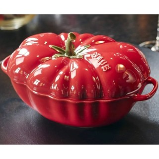Staub - Tô gốm cà chua màu đỏ cherry - 19cm