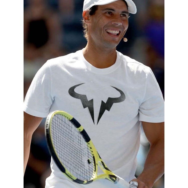 Nam Nữ Cùng Phong Cách Mùa Hè Cổ Tròn Nadal tennis Thể Thao In Hình Áo Thun Tay Ngắn 544