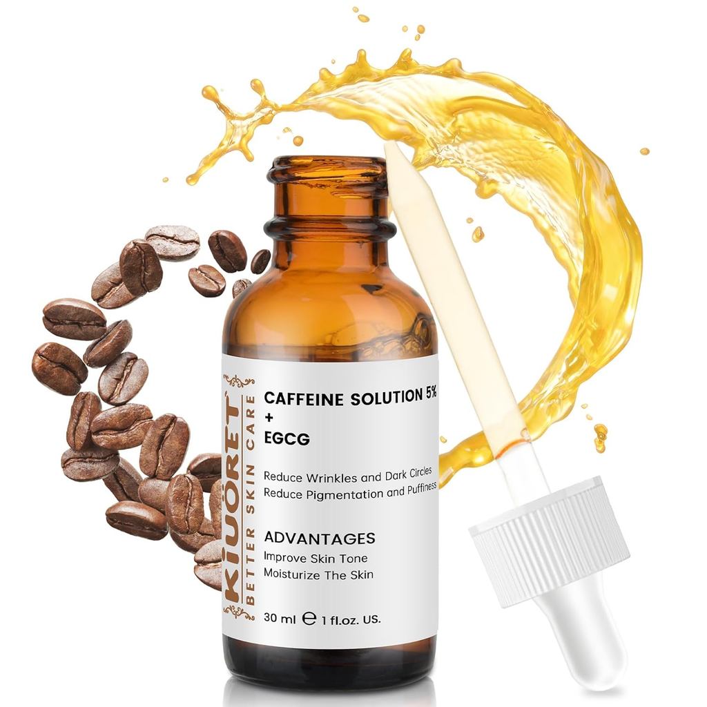 Caffeine Solution 5% + EGCG - Serum mắt Caffeine cho quầng thâm Giảm sắc tố và bọng mắt - Dung dịch 