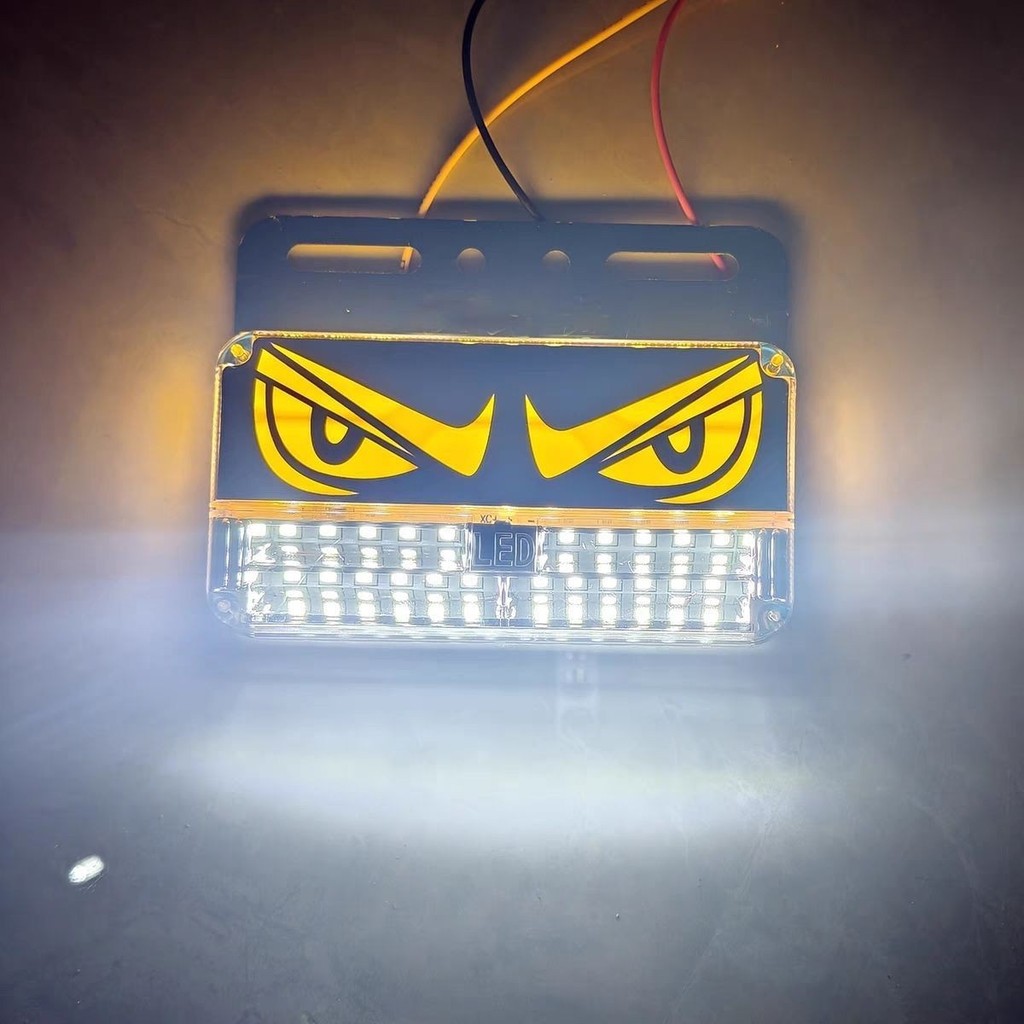 Devil 's Eye Truck Side Light 24V Angel Devil 's Eye Đèn LED chống nước siêu sáng Khu vực chiếu sáng
