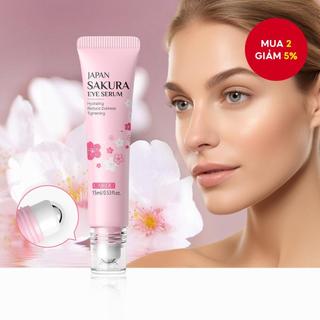LAIKOU Japan Sakura Eye Serum Remove Eye Bag Essence Fad e Wrinkles Anti-Puffiness 15ml