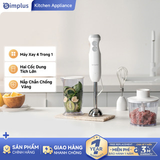 Simplus Máy Xay Cầm Tay Xay Thịt Đánh Trứng Xay Thực Phẩm Cho Bé Ép Trái Cây Làm Sốt Làm Bánh Xay Hạt JBBA003V