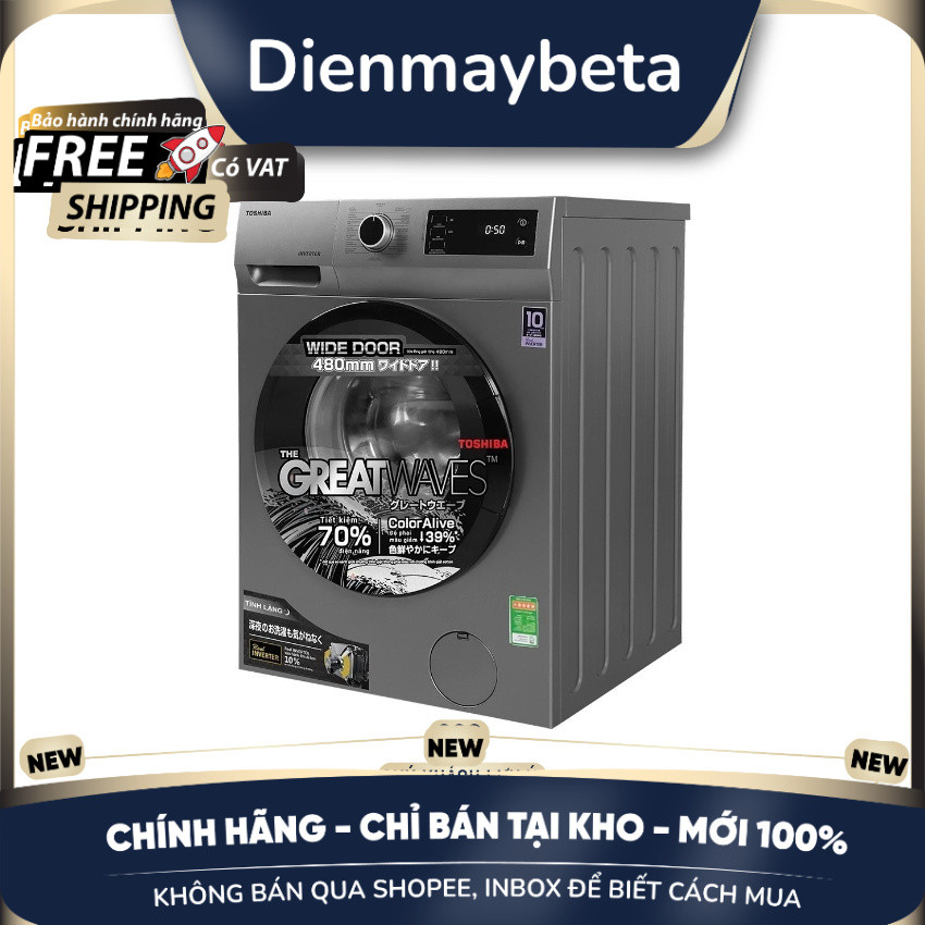 [KHÔNG BÁN QUA SHOPEE] Máy giặt Toshiba Inverter 8.5 kg TW-BK95S3V(SK) DMK