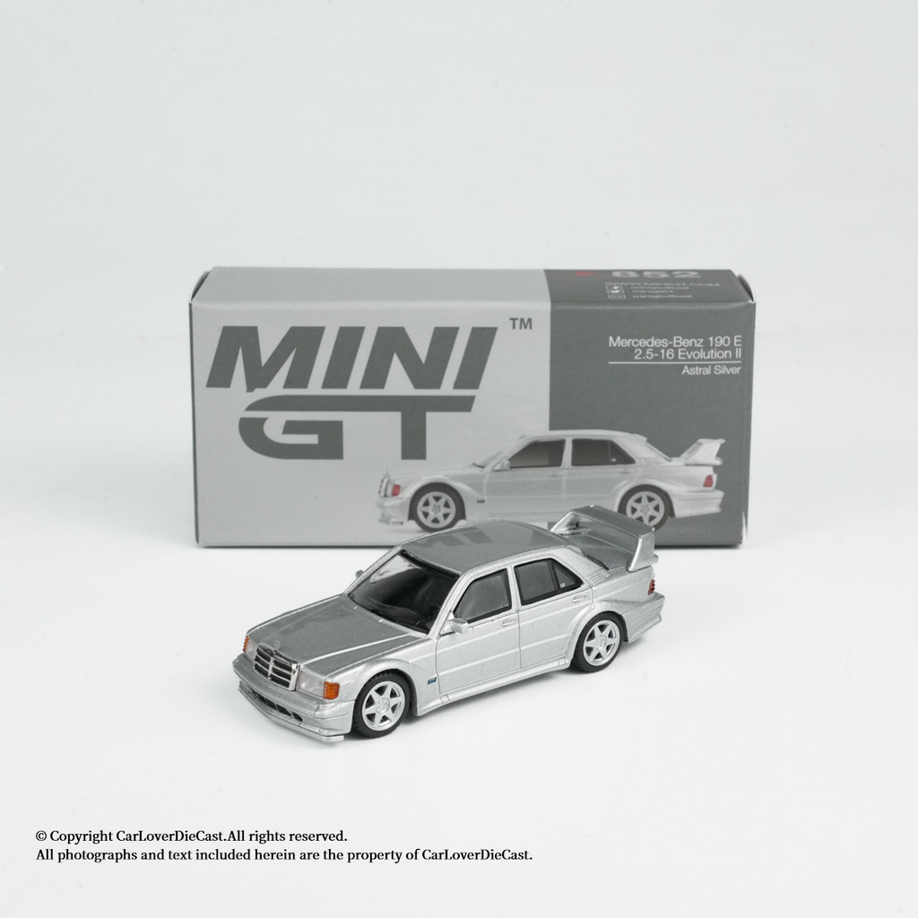 MINI GT 1: 64 # 852 Mẫu xe hợp kim bạc Mercedes Benz 190E
