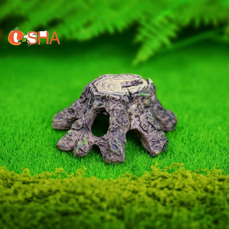 [LSHA] Fish Hide Cave Reptiles Basking Hide Habitat Reptiles Enthusiasts Gears Pet Habitat Phụ kiện 