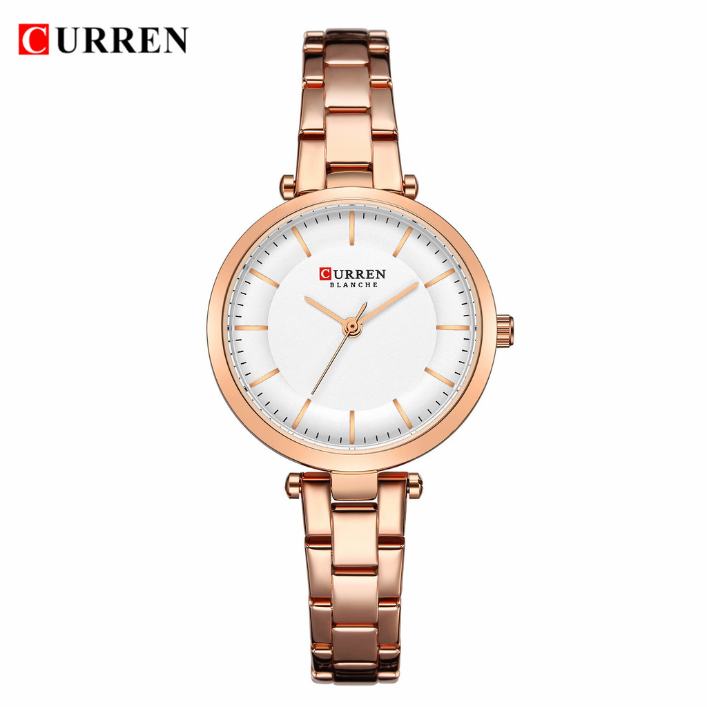 Đồng hồ thạch anh mặt số nhỏ đơn giản CURREN / CURREN 9054 Đồng hồ nữ siêu mỏng tròn chống nước