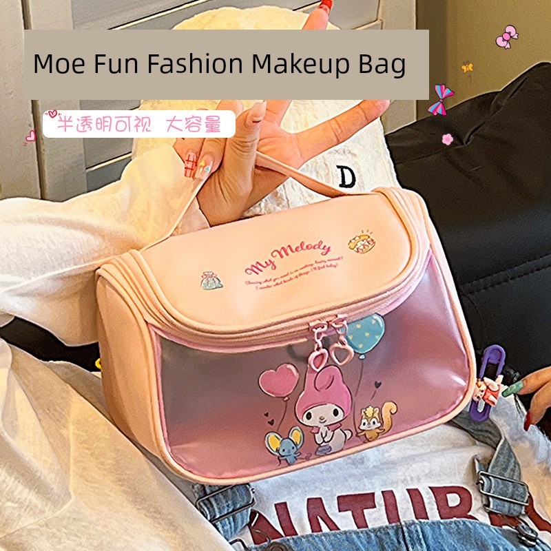 túi đựng đồ makeup mini túi đựng đồ makeup cá nhân Túi đựng mỹ phẩm Sanrio chính hãng Phim hoạt hình