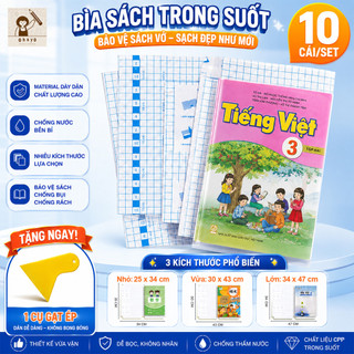 Sỉ 10 tập bọc sách decal,bọc vở đề can 3 kích thước 25*34cm/30*43cm/34*47cm