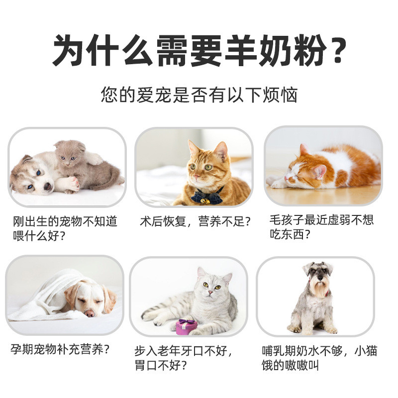 Thú Cưng Dê Sữa Bột Cho Chó Mèo Con Chó Con Teddy Bichon Mèo Dê Sữa Bột 400g Cá Nhỏ 6.13