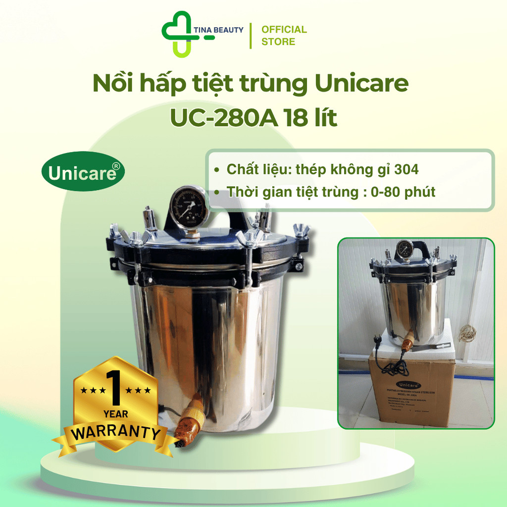 Nồi Hấp Tiệt Trùng Unicare UC-280A (280A) 18 Lít HNC
