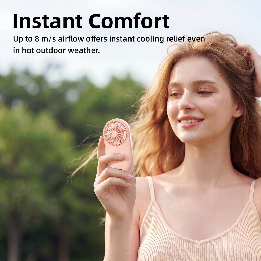 GOOJODOQ Quạt cầm tay Mini cầm tay Quạt làm mát bỏ túi siêu mỏng có thể sạc lại cho trẻ em đi học | BigBuy360 - bigbuy360.vn