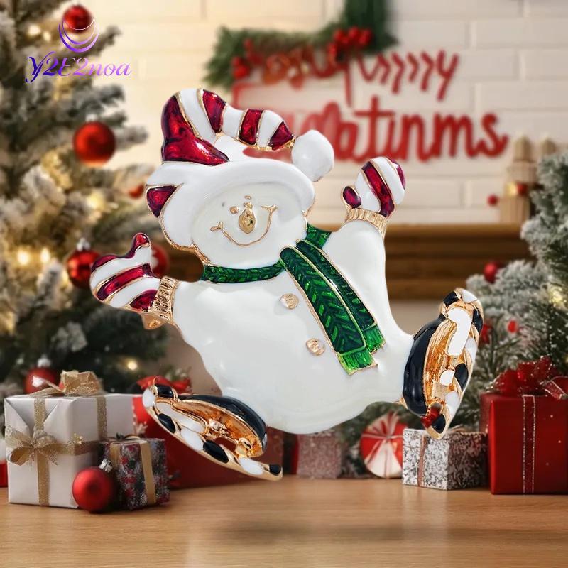 Y2E2noa Men Mới Giáng Sinh Thổ Cẩm Cây Giáng Sinh Người Tuyết Ông Già Noel Mũ Tuần lộc Bông Tuyết Ki