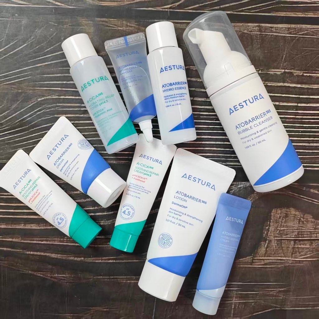 Bộ sưu tập mẫu trung AESTURA / AESTURA 365 Barrier Repair Cream / Tinh chất Centella Asiatica / Ampo
