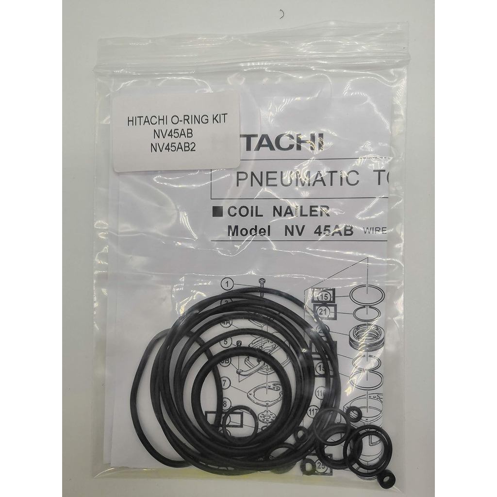 Bộ vòng chữ O Phù hợp với Hitachi NV45AA, NV45AB, NV45AB2 Cuộn dây lợp Nailer với vòng chữ O kích ho