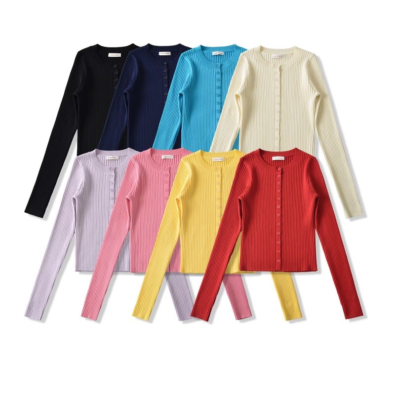 Pit Strip Dệt kim Sling + Cardigan Bộ đồ hai mảnh Slim-fit Slimmer Look Suit Gentle All-